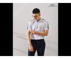 Mens contrast color polo shirts fitted form Routine brand (Model: 10S20POL009) - Image 2