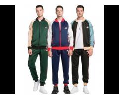 Wholesale Mans Sweat Suits 2 Pieces Hoodie Set Long Sleeve Outdoor Sport Duffle Tracksuits - Image 1