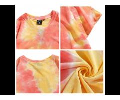 High Quality Oversized TShirt Tie Dye Multi-Colored Tie Dye T-Shirt Cotton Summer T Shirt - Image 3