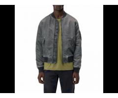 casual regular vintage cropped thin bomber man jean soccer bulk clothing  denim men jacket - Image 1