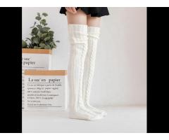 Fashion Amazon popular slouchy socks over knee high socks wool stockings women Wool - Image 1