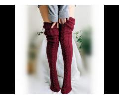 Fashion Amazon popular slouchy socks over knee high socks wool stockings women Wool - Image 2