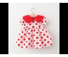 KS0700 Korean style baby girl summer dress cotton cute baby frock baby girls dress