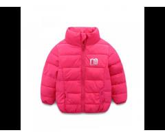 Wholesale simple warm 100-150CM Kids clothes padded winter Kid coat