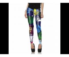 Colorful Fashion Design Patterned Printed Leggings 2017 for Women
