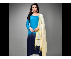 New latest casual wear Indian women wear kurti + palazzo and dupatta heavy cotton rayon fabric - Image 5