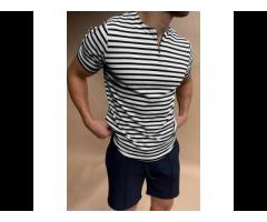 Solid color polo shirt without zipper Machine washable casual polo shirts custom multiple color - Image 1