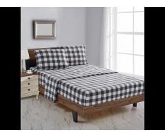 Ataya high quality 4pcs polar fleece bed linen bed sheet bedding set - Image 1
