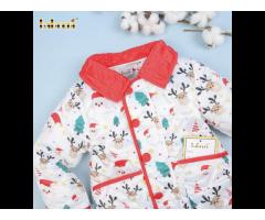 Christmas pattern printed quilted coat for children OEM ODM children quilted clothing - QC111 - Image 2