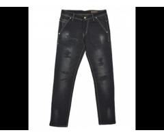 Rugged Denim Black Jeans