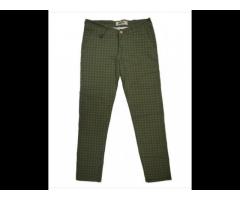 Chinos Green Check Trousers