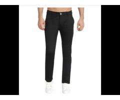 BLACK CASUAL CHINO PANTS