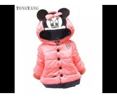 TONGYANG Big Size Baby Girls Jackets Autumn Winter Jacket For Girls Winter Minnie Coat Kids Clothes