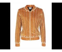 Ladies Velvet Bomber Jacket