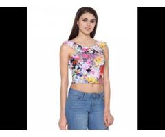 Fancy Printed Crop Top