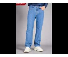 Wholesale Custom Casual Pants Classic Elastic Formal Regular Straight Jeans