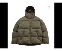 Solid colour down cotton jacket autumn and winter - Image 1