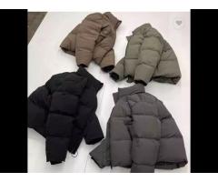 Solid colour down cotton jacket autumn and winter - Image 3