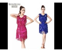 TONGYANG Hot Selling High Quality Tassel Latin Dance Dress Fringe Latin Dance Costumes