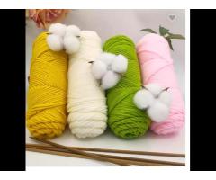 Manufacturer Wholesale Multi Color 8 Strands Milk Cotton Yarn Diy Hand Knit Knitting Wool Yarn