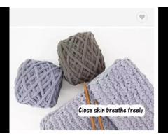 Professional Supply 100% Polyester Blend Fancy Ribbon Tape Yarn Machine Knitting Polyester Yarn