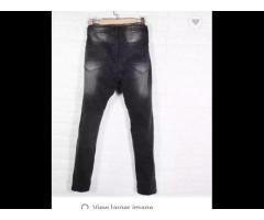 Men's Slim Biker Jeans Moto Denim jeans black Trousers Cotton Elastic Slim Fit summer pants - Image 2