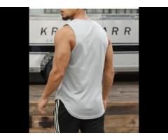 Brand New Gyms Tank Top Men Undershirt Men's Vest Casual Clothing Singlets - Image 2