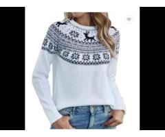 High quality vintage female knitted pullover sweater 2021 custom wholesale ugly christmas sweater - Image 2