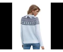 High quality vintage female knitted pullover sweater 2021 custom wholesale ugly christmas sweater - Image 3