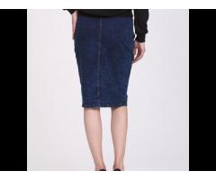 Wholesale Summer new designs high waist women denim pencil skirt - Image 1