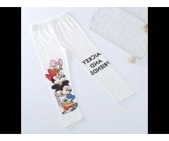 KS3548 Wholesale new spring kids cartoon leggings cotton girls Mickey print leggings